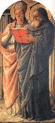 Fra Filippo Lippi St Gregory and St Jerome oil on canvas